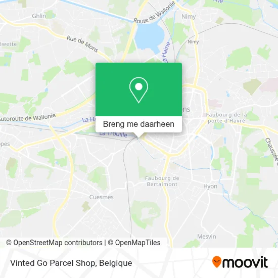 Vinted Go Parcel Shop kaart