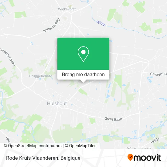 Rode Kruis-Vlaanderen kaart