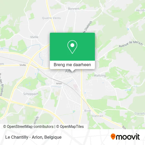 Le Chantilly - Arlon kaart