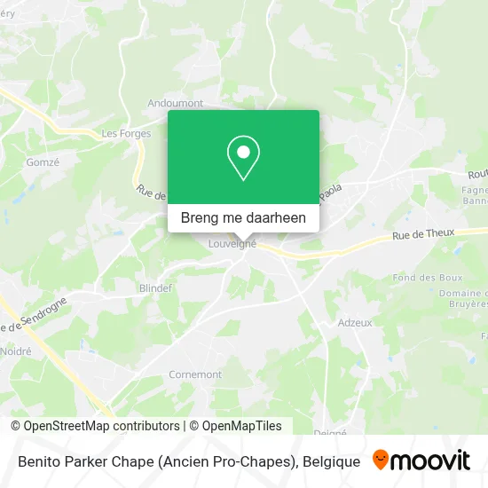 Benito Parker Chape (Ancien Pro-Chapes) kaart