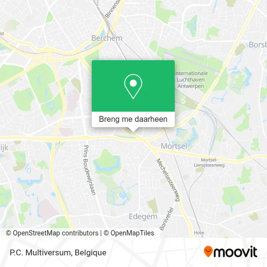 P.C. Multiversum kaart