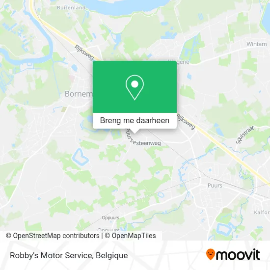 Robby's Motor Service kaart