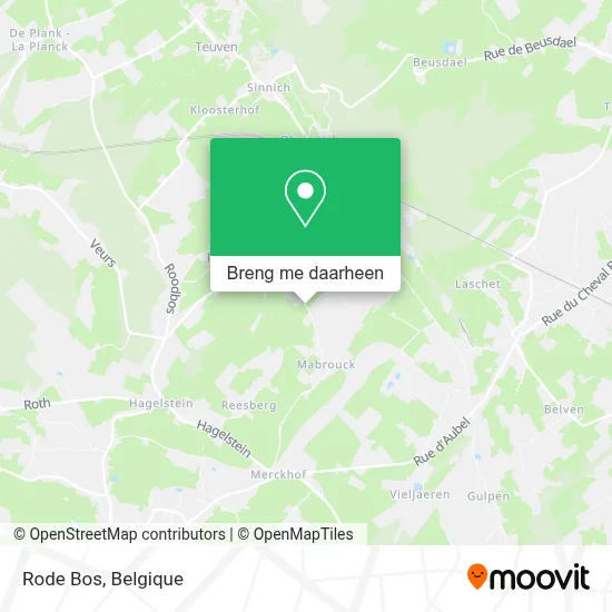 Rode Bos kaart