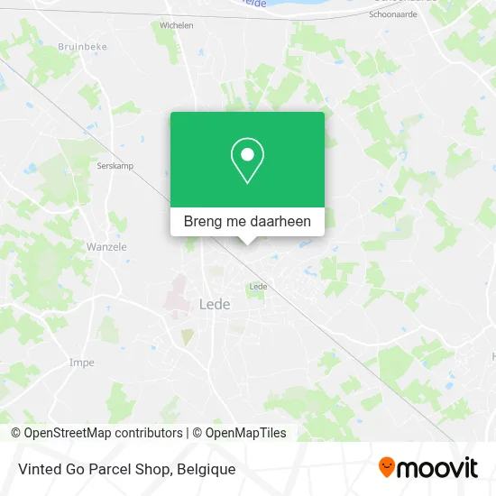 Vinted Go Parcel Shop kaart
