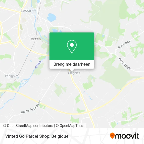 Vinted Go Parcel Shop kaart