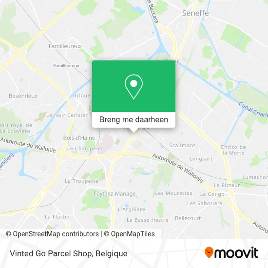 Vinted Go Parcel Shop kaart