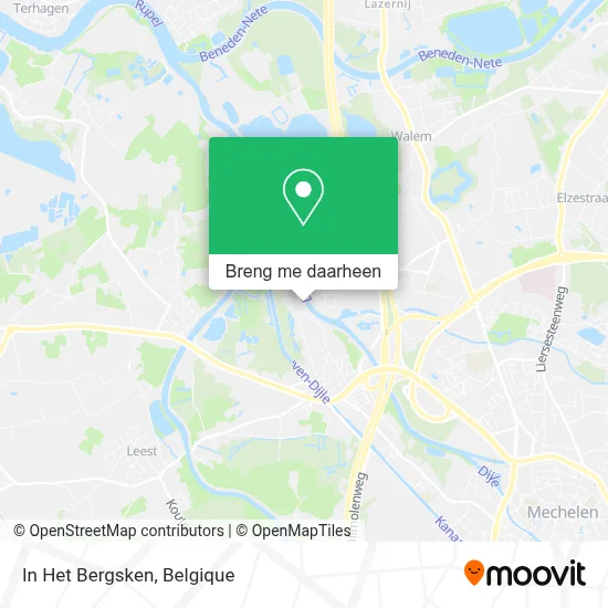 In Het Bergsken kaart