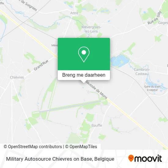 Military Autosource Chievres on Base kaart