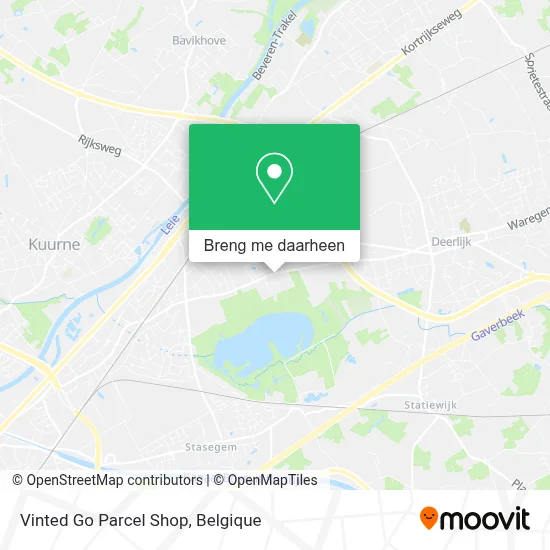 Vinted Go Parcel Shop kaart