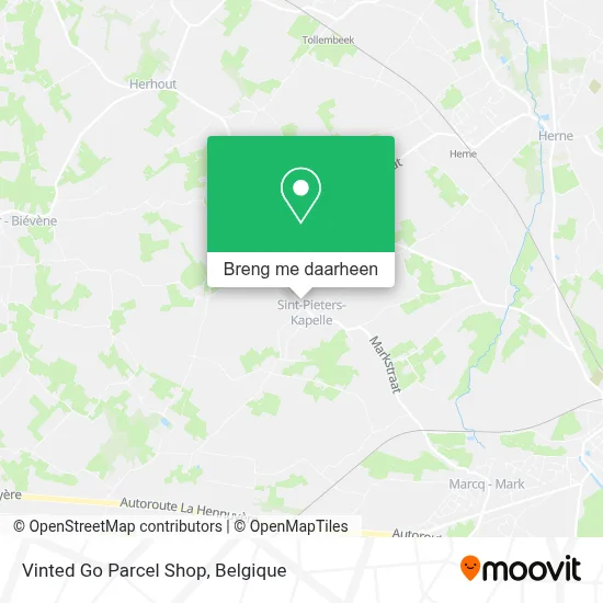Vinted Go Parcel Shop kaart