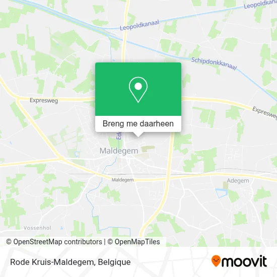 Rode Kruis-Maldegem kaart