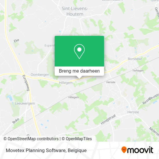 Movetex Planning Software kaart