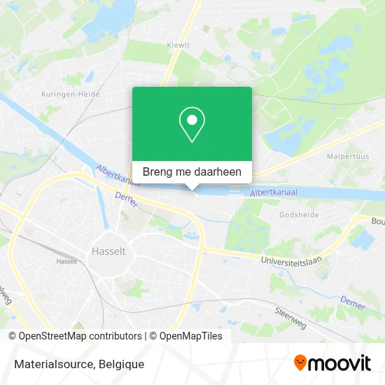 Materialsource kaart