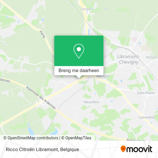 Ricco Citroën Libramont kaart