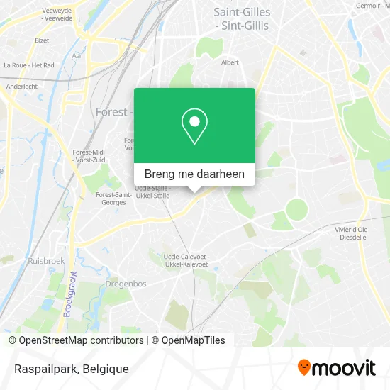 Raspailpark kaart