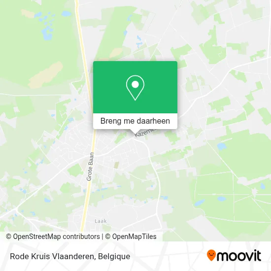Rode Kruis Vlaanderen kaart