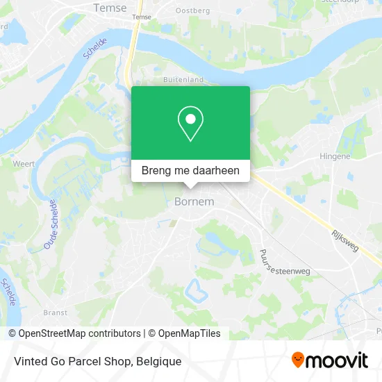 Vinted Go Parcel Shop kaart