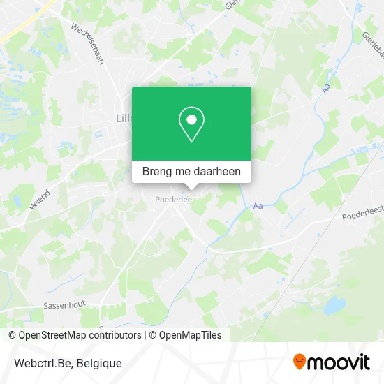 Webctrl.Be kaart