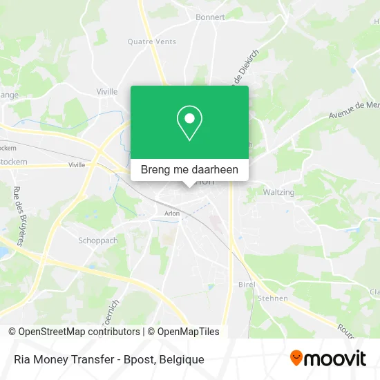 Ria Money Transfer - Bpost kaart