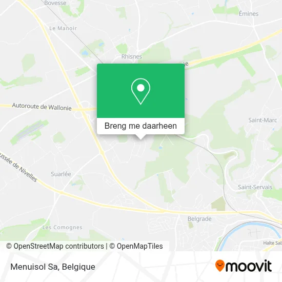 Menuisol Sa kaart