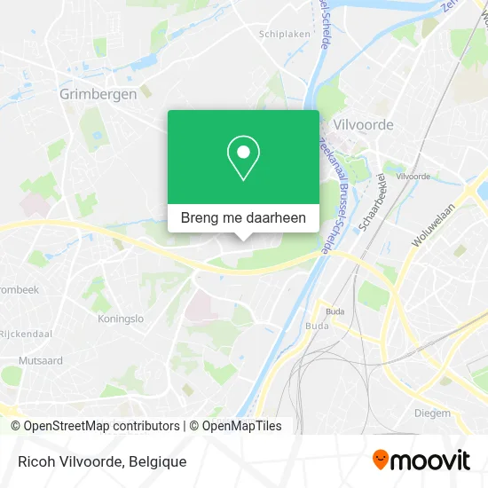 Ricoh Vilvoorde kaart