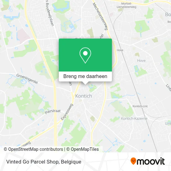 Vinted Go Parcel Shop kaart