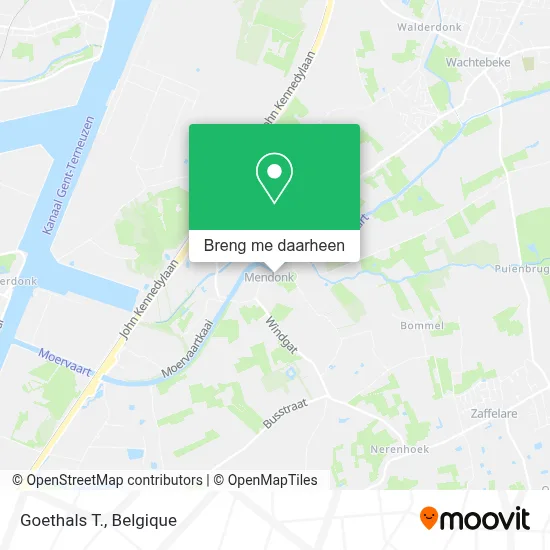 Goethals T. kaart