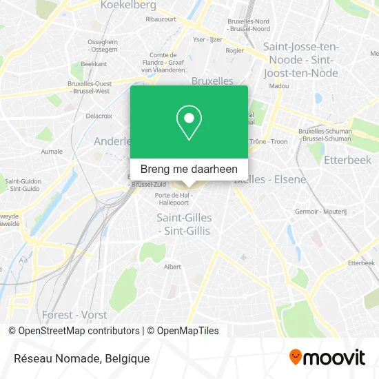 Réseau Nomade kaart