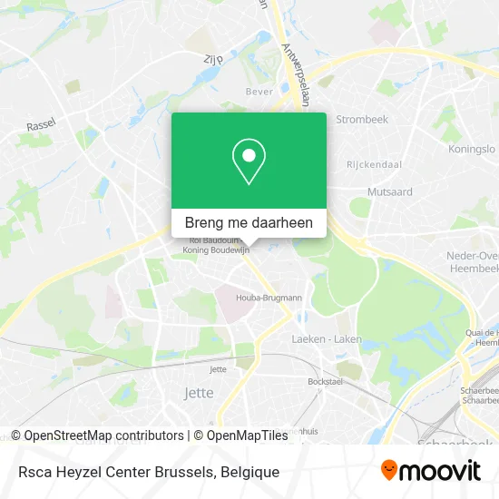 Rsca Heyzel Center Brussels kaart