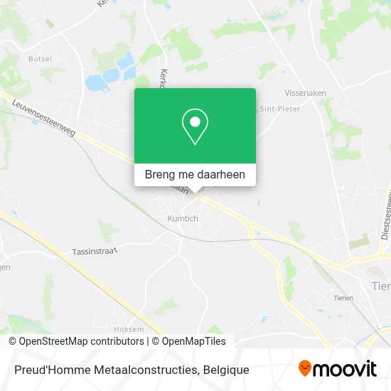 Preud'Homme Metaalconstructies kaart