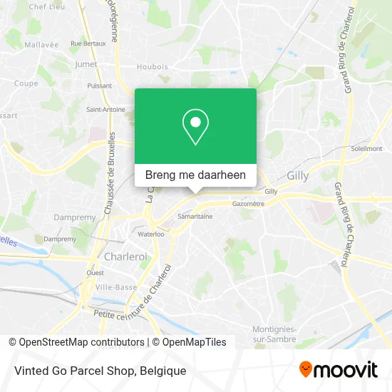 Vinted Go Parcel Shop kaart