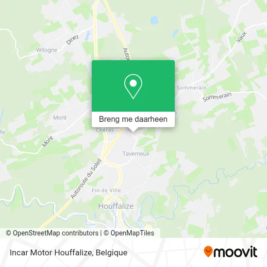 Incar Motor Houffalize kaart