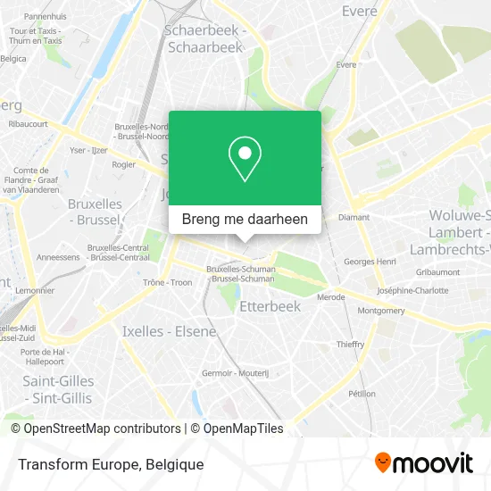 Transform Europe kaart