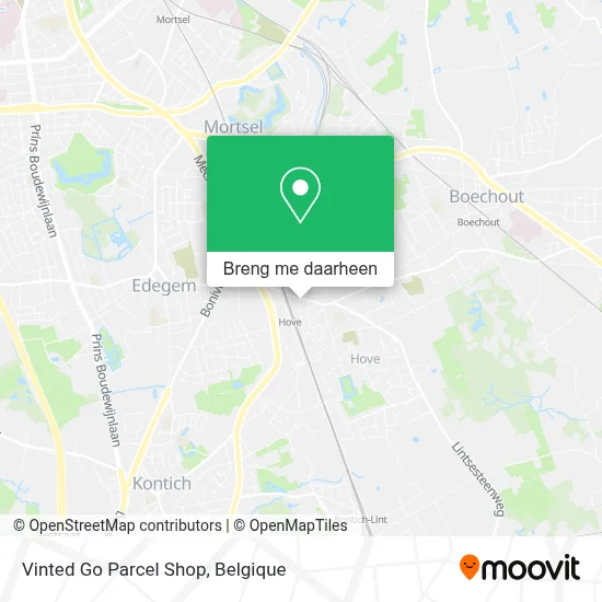 Vinted Go Parcel Shop kaart