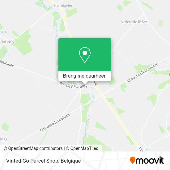 Vinted Go Parcel Shop kaart