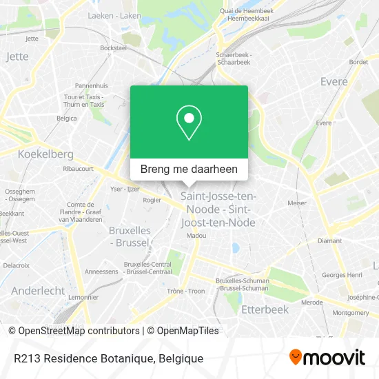 R213 Residence Botanique kaart