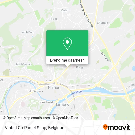 Vinted Go Parcel Shop kaart