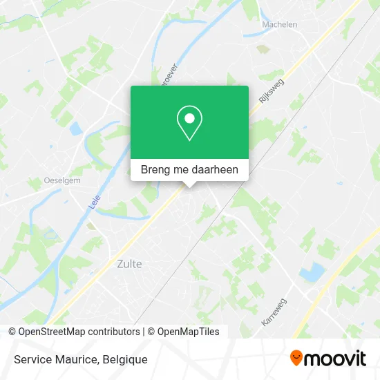 Service Maurice kaart