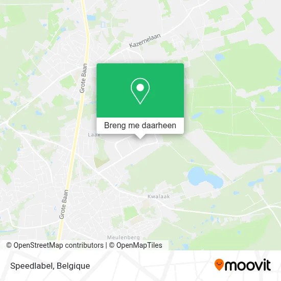 Speedlabel kaart