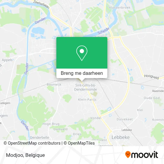 Modjoo kaart