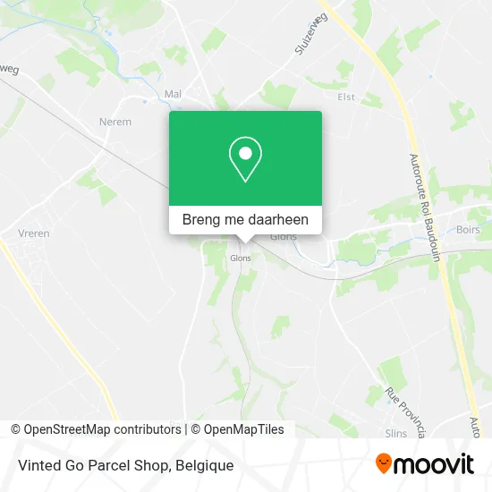 Vinted Go Parcel Shop kaart