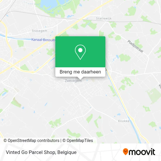 Vinted Go Parcel Shop kaart