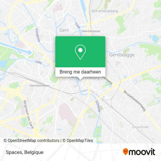 Spaces kaart