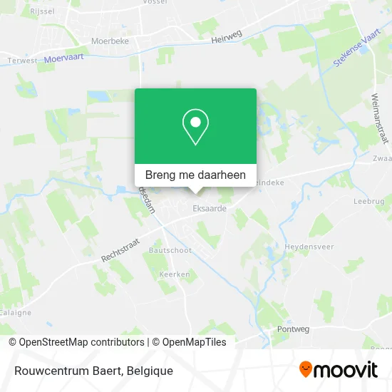 Rouwcentrum Baert kaart