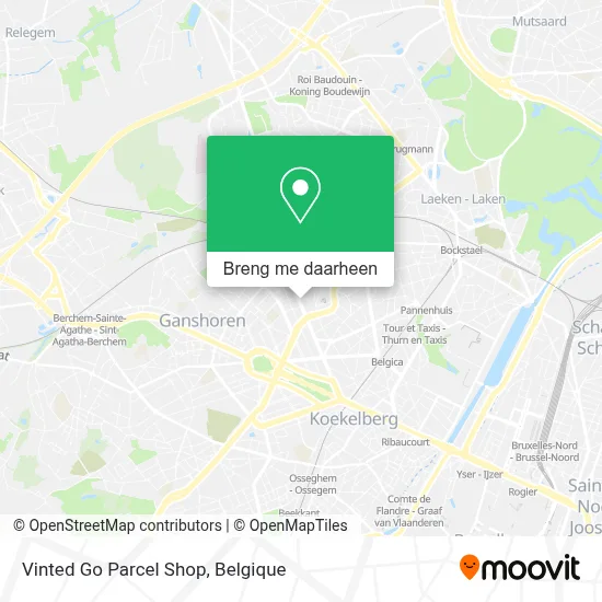 Vinted Go Parcel Shop kaart