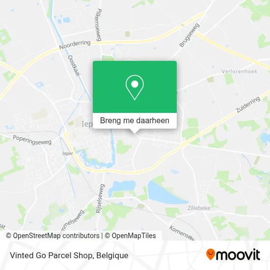 Vinted Go Parcel Shop kaart