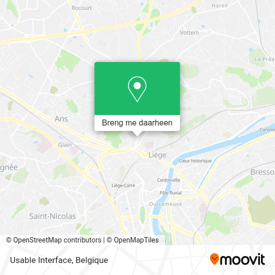 Usable Interface kaart