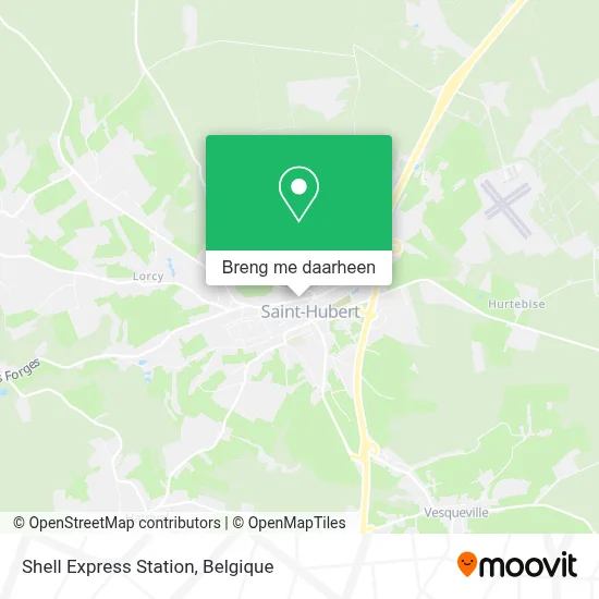 Shell Express Station kaart