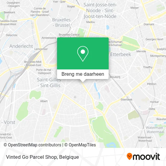 Vinted Go Parcel Shop kaart