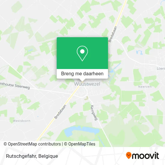 Rutschgefahr kaart